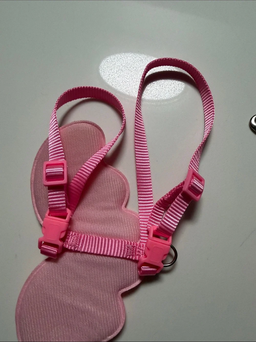 Pink Winged Pet Harness with Leash/10 pet hangers